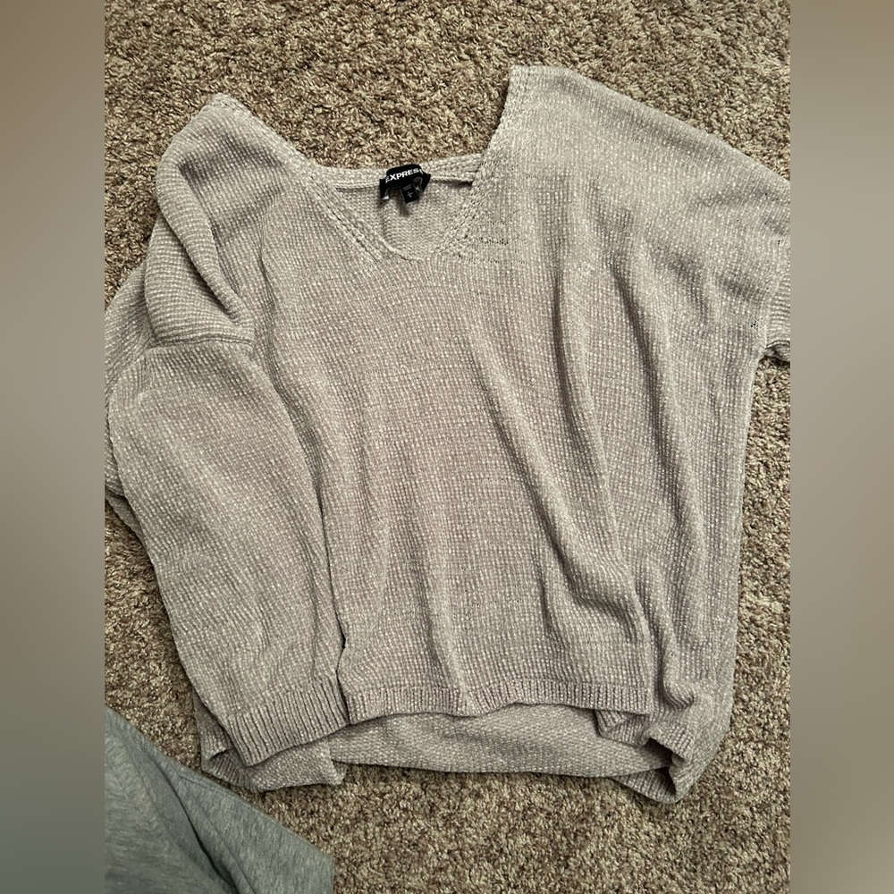 Express light grey sweater